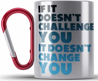 Produktbild von Trendation - Motivation Spruch Edelstahl Tasse Karabiner Frauen Männer Geschenk Selbstständige Entrepreneur Gechenkidee Boss (Rot)