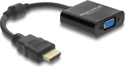 Immagine prodotto di Adattatore da connettore HDMI a presa VGA nero fino a 1080p