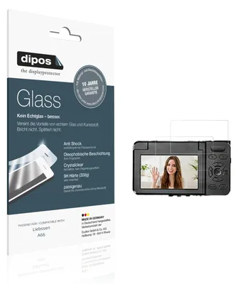 Produktbild von 2x Schutzfolie für Liebssen A66 - Anti-Shock 9H Folie dipos Glass Kunststoffglas