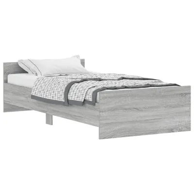 Immagine prodotto di vidaXL Struttura letto grigio Sonoma 100x200 cm in materiale ligneo