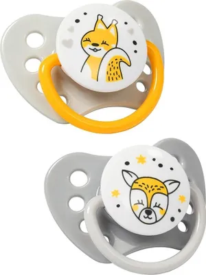 Immagine prodotto di BabyOno Succhietto anatomico naturale per allattamento, 3 - 6 m - giallo