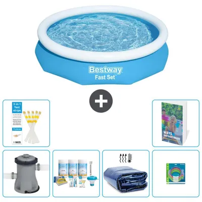 Immagine prodotto di Bestway Fast Set, piscina rotonda - 305x66 cm - 5 pezzi, modello S282