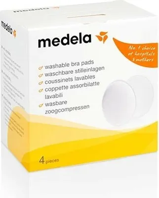 Produktbild von Medela wiederverwendbare Stilleinlagen, 4 Stk