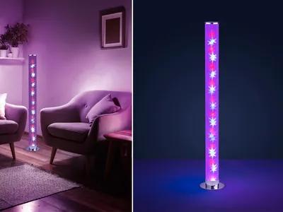 Produktbild von LED Stehleuchte RICO dimmbar, Fernbedienung & Farbwechsler 100cm hoch R42811001