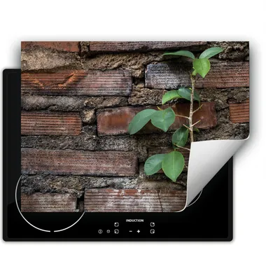 Immagine prodotto di DarHaus Piastra di copertura per stufe 70x52 cm Tappetino antiscivolo Roll-up, mattone