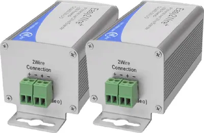 Produktbild von Renkforce RF-2982884 Netzwerkverlängerung 2-Draht Reichweite (max.): 400 m 2 St. 100 MBit/s ohne PoE-Funktion