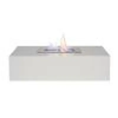 Immagine prodotto di Sureflame Piccolo camino a bioetanolo bianco, indipendente 10×40×24 cm, 1,3 kW, camino a etanolo senza canna fumaria