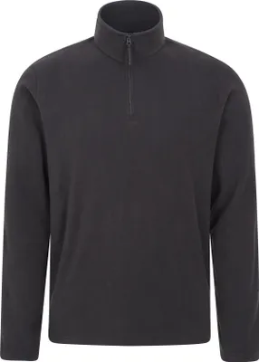 Image de Mountain Warehouse - Haut en polaire "Camber II" avec demi-zip pour homme MW830 (3XL) (Noir)