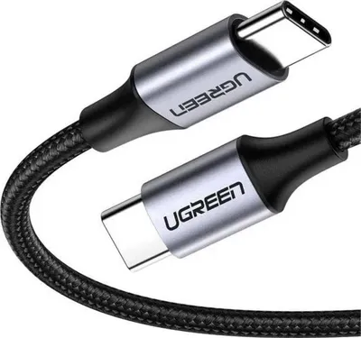 Zdjęcie produktu dla Ugreen 50150, 1 m, USB C, USB C, USB 2.0, 0,48 Gbit/s, Czarny, Srebrny