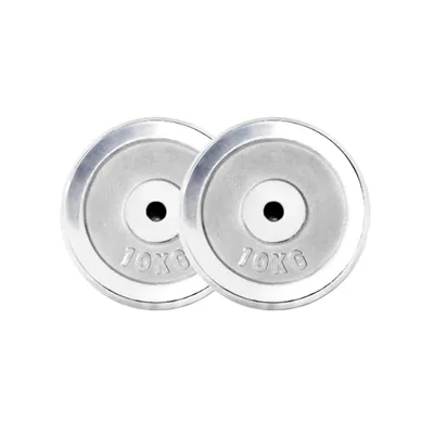 Produktbild von Hantelscheiben Chrom 2 x 10 Kg - 25mm Durchmesser