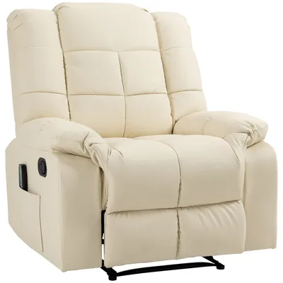 Produktbild von Massagesessel Fernsehsessel elektrisch Relaxsessel mit Massagefunktion Kunstleder Holz Stahl Schaumstoff,94x99x99cm für Entspannung
