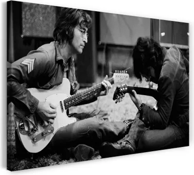 Produktbild von Leinwandbild (120x80cm): John Lennon, echter Holz-Keilrahmen inkl. Aufhänger, handgefertigt in Deutschland