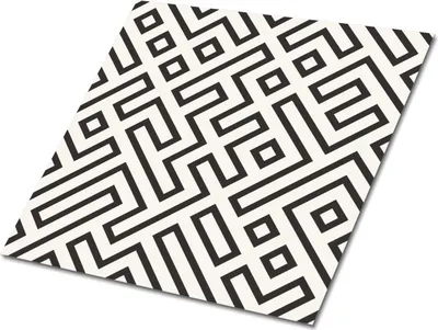 Obrázek produktu pro Geometrické Čáry – Samolepicí Dlaždice – PVC Obklady – Vinylové Obklady – 3D Samolepicí Panely – Obklady do Kuchyně a Koupelny – Nálepky na Dlaždice – 9 kusů 30x30 cm
