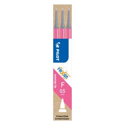 Immagine prodotto di Pilot BLS-FRP5-P-S3 Ricarica roller FriXion BLS-FRP5 - 0,3 mm, rosa, confezione da 3 pz