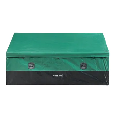 Obrázok produktu pre Box na prikrývky „Alanno“ 560 l  oceľ 155 x 64 x 75 cm zelená / čierna