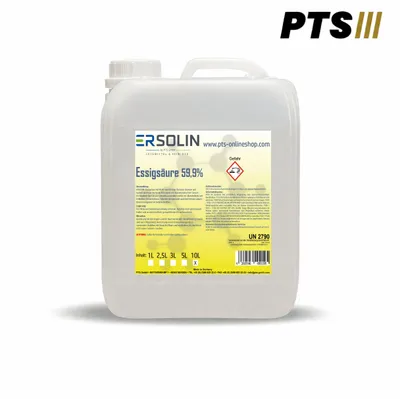 Produktbild von Essigsäure 59,9% 10 L Entkalker Reiniger technische Qualität