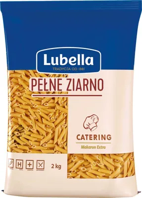 Zdjęcie produktu dla Lubella Catering Pełne Ziarno Makaron Pióra 2 kg