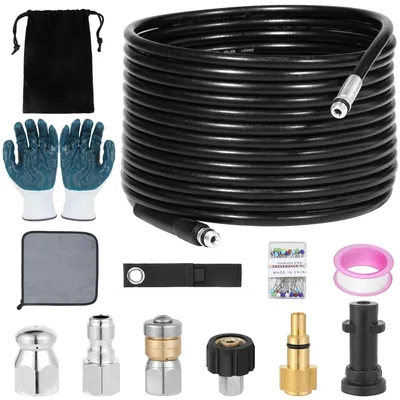 Immagine prodotto di Kit per idropulitrice ad alta pressione da 10 metri, con tubo di scarico