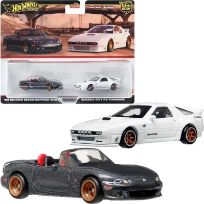 Produktbild von Hot Wheels HRR75, Fahrzeug-Set, 3 Jahr(e), Metall, Kunststoff, Schwarz, Weiß