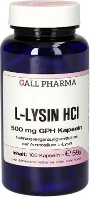 Immagine prodotto di GALL PHARMA L-Lisina HCl 500 mg GPH Capsule, 100 Capsule