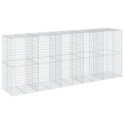 Zdjęcie produktu dla vidaXL Gabion z pokrywą 500x100x200 cm Ocynkowane żelazo