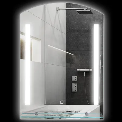 Produktbild von Homcom HOMCOM Spiegel mit Licht Badspiegel mit LED Badezimmer Spiegel Wandspiegel Spiegel 834-057