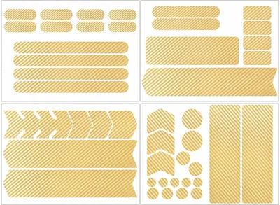 Productafbeelding van Framebeschermingsstickers - Set van 44 - Carbonlook