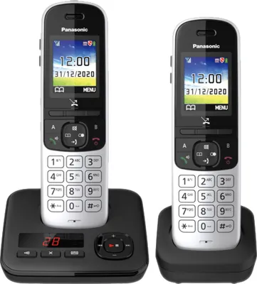 Produktbild von Panasonic KX-TGH722, DECT-Telefon, Kabelloses Mobilteil, Freisprecheinrichtung, 200 Eintragungen, Anrufer-Identifikation, Perleffekt, Silber