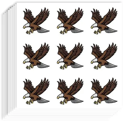 Productafbeelding van Zelfklevende adelaarstickers, 1 inch, 180 stuks - Plannerstickers - Kalenderstickers - Plakboekstickers - Decoratieve stickers voor feestjes