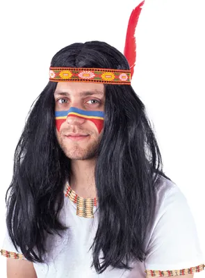 Produktbild von Indianerperücke für Erwachsene