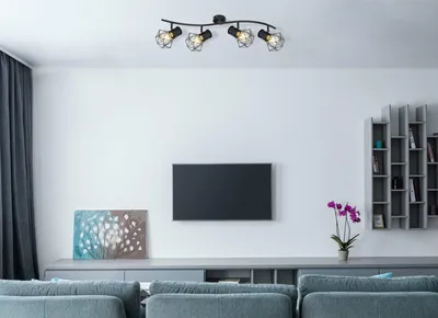 Obrázok produktu pre GLOBO 54017-4, Čierna, Kov, IP20, I, E27, LED