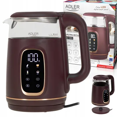 Obrázek produktu pro Adler AD 1305 Rychlovarná konvice Skleněná S regulací teploty