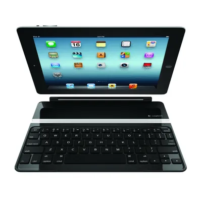 Produktbild von Logitech Ultrathin Keyboard Cover, Schwarz, Mini, iPad 2, iPad 3, QWERTZ, Swiss, Bluetooth