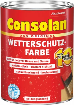Produktbild von Consolan Wetterschutz-Farbe 2,5 L anthrazitgrau
