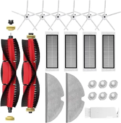 Produktbild von Zubehör für Xiaomi Roborock Saugroboter S5 Max S6 Max S6 Pure S6 MaxV S50 S51 S55 S60 S65 S5 S6, Ersatzteile Hauptbürste, Seitenbürste, HEPA Filter, Wischtücher, Filterkern, Reinigungswerkzeug