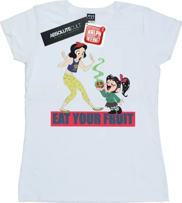 Produktbild von Disney - "Wreck It Ralph Eat Your Fruit" T-Shirt für Damen BI44927 (S) (Weiß)