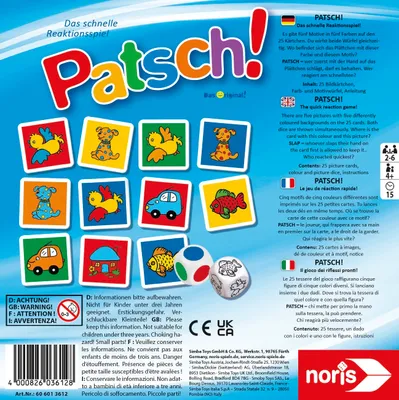 Obrázok produktu pre Noris Patsch, Kartová hra, Učenie, 4 rok / roky, Rodinná hra
