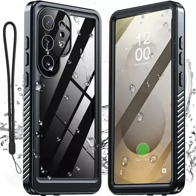 Zdjęcie produktu dla ShellBox Wodoodporne etui IP68 do Samsung Galaxy S25 Ultra – czarne