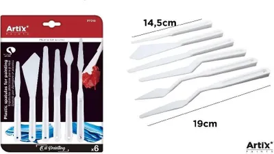 Immagine prodotto di Set di spatole per pittura in plastica 6 pezzi