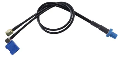 Fakra C auf SMA Y-Pigtail-Kabel, RG174, 30 cm, 50 Ohm
