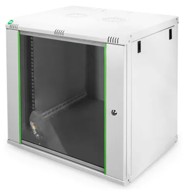 Produktbild von Digitus Wandgehäuse Dynamic Basic Serie - 600x450 mm (BxT), Wandmontiertes Regal, 12U, 60 kg, Grau