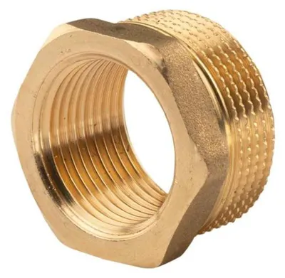 Produktbild von Messing Gewinde-Fitting Reduzierung 1 1/4'AG (DN 32) - 1'IG (DN 25) - schwere Ausführung
