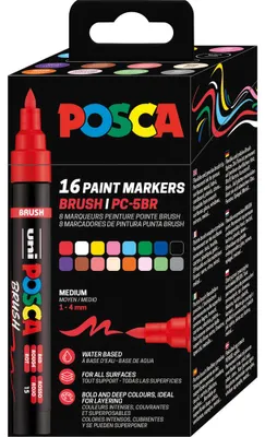 Produktbild von Marker UNI POSCA PC-5BR 16er Set