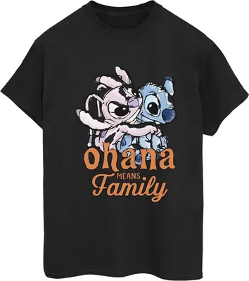Produktbild von Disney - "Ohana" T-Shirt für Damen BI30158 (S) (Schwarz)
