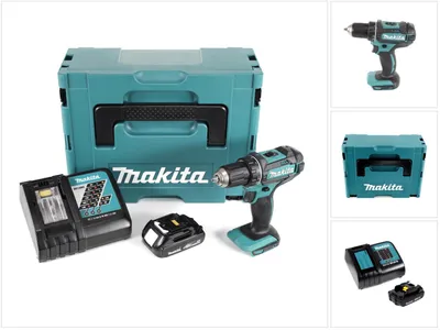 Obrázok produktu pre Akumulátorový vŕtací skrutkovač Makita DDF 482 Y1J-D 18V 62Nm v Makpac + 1x 1,5 Ah batéria + nabíjačka