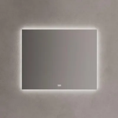Zdjęcie produktu dla Lustro do łazienki Kronenbach, o wymiarach 100 x 80 cm, z podświetleniem LED i funkcją regulacji jasności