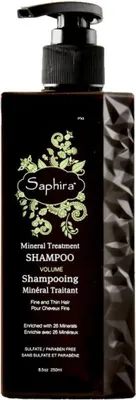 Zdjęcie produktu dla Saphira, Mineral Treatment, Hair Shampoo, For Volume, 250 ml