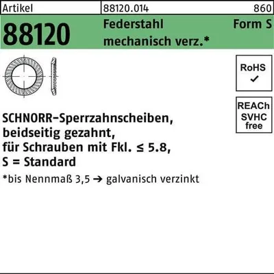 Image de Reyher SCHNORR-Chevilles de blocage 88120, S, 10 mech Zn 881200149100000 (250 pièces)
