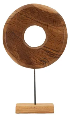 Produktbild von Mauro Ferretti, Skulptur „Dorat“ aus Teakholz, 35 x 10 x 58 cm, braun