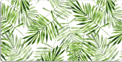 Produktbild von Schreibtischmatte Tischunterlage 120x60 cm Mauspad - Aquarellblätter